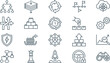 © Septarim - Comprehensive vector line icon set for abstract business, technology, data management, and process optimization concepts