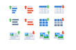 © elena - Icon ascending generation vector card descending column simple image table sort grid