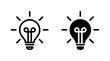 © Lunaraa - Lamp icon set vector. Light bulb sign and symbol. idea symbol.