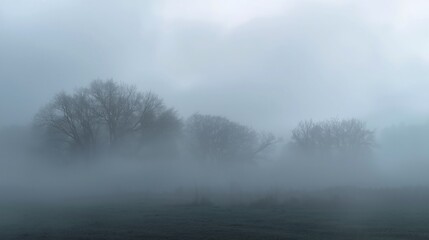 Naklejka na meble fog in the forest