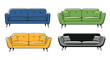 © Moyar - Sofa Line art vector color minimal style