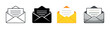 © Hanna - Glowing email icon highlighted among darkened envelopes on gradient background