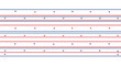 © Vector Nest - Red and blue horizontal lines with dots, vector pattern for background or texture, overlay effect for website or presentation
