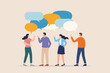 © Sector30 - People Talking With Speech Bubbles