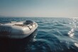 © Mykola - Small inflatable watercraft bobbing on tranquil ocean water