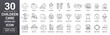 © Hena - Children care line icon set. Including editable outline baby, kid, parenthood, mother, care and more collection. Editable stroke. Vector illustration