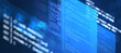 © Hilch - Abstract isometric 3D technology code background Floating digital screens, data flow and programming interface. Futuristic software development, AI, network, cybersecurity and web application concept.