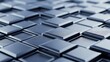 © Anus - Detailed close-up of an abstract technological surface featuring a repeating pattern of raised metallic square microchips or electronic components