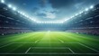 © rahwik - Professional soccer field stadium background