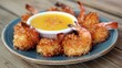 © TheGoldTiger - Crispy coconut shrimp with dipping sauce