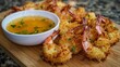 © TheGoldTiger - Crispy coconut shrimp with golden dipping sauce