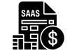 © Vector_Art - SAAS document icon with dollar currency symbolizing financial data