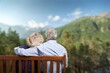 © BillionPhotos.com - Rear view of happy senior couple in summer park