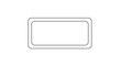 © Julia vector & video - Glossy paper label with rounded edges isolated on white background, featuring a minimalist design and subtle border accent