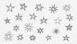 © AdobeRokon - Hand-Drawn Doodle Stars Elements on Transparent Background for Creative Projects