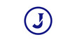 © taufik - Blue letter J in circle logo.