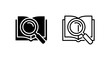 © MdDelowar - Open Book and Magnifying Glass Icon for Library Research and Academic Study
