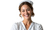 © Varunee - Smiling Nurse: A close-up portrait of a friendly nurse, radiating compassion and care, perfectly embodies healthcare and well-being.