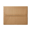 © BTG - Closed cardboard shipping box top view on transparent background