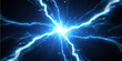 © lima - Abstract blue lightning background featuring electric fractal energy and glowing motion lines for a powerful technology wallpaper design