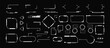 © Foxy Fox - Futuristic UI interface elements. Sci-Fi frames and callouts titles. Digital technology bar, banner, panels, divider, box, high tech lines. Game graphic dashboards. Vector set