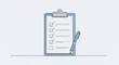 © Nanda - A checklist on a clipboard with a pen to complete tasks