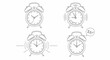 © Dodo - Alarm Clock Set to Wake Up, Ringing, Vibrating, and Sleeping Icons