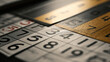 © Olena - Close-up of a Sudoku puzzle with numbers and gold accents, highlighting strategy and logic