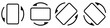 © Denys - Rotate smartphone icon vector set. Mobile screen rotation illustration sign collection. Horisontal or vertical rotation web icons.