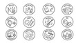 © Radiant Art - Set of Academic Subject icons Hand Drawn Doodle Style for Education and School vector illustration