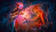 © Nl - Cosmic nebula explosion with vibrant pink and blue space gas clouds