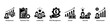 © Arjuna - Entrepreneur Path banner icon set representing entrepreneurial mindset, leadership growth, strategic planning, and achievement milestones