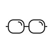 © studiographicmh - Reading glasses line icon vector for eye care school fashion design