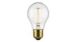 © PROSTOCK - Vintage Edison light bulb PNG isolated on transparent background, antique style filament lamp for retro design and decoration