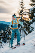 © Zedspider - Mountaineer backcountry ski walking ski alpinist in the mountains. Ski touring in alpine landscape with snowy trees. Adventure winter sport. Low Tatras, slovakia