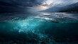 © ALA - Oil leak from Ship , Oil spill pollution polluted water surface water pollution as a result of human activities. industrial chemical contamination, oil spill at sea, petroleum products.