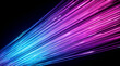 © Kamil - Speed of light neon fiber optics background with blue and pink light trails