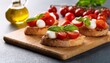 © Alan - italian bruschetta with mozzarella cheese tomatoes and basil