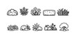© Hubba Bubba - Gardening and landscaping outline icon set. Garden elements collection in outline style
