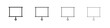 © Hestia - Presentation screen icon, thin line symbols. eps 10 vector