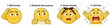 © Yangkasa - Emoticon Illustrations Depicting Various Levels of Anxiety and Panic