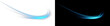 © blagorodez - Blue Neon Light Trail Overlay with Glowing Abstract Wave Effect