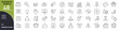 © khansa - Business People icon set. Office and teamwork related line icons. manager, employee, meeting, leadership, handshake, corporate, communication, collaboration, success and more. Editable stroke.