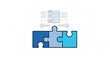 © ijaz - Business strategy and data integration concept with puzzle pieces