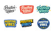 © 4zevar - Colorful positive vibes logos with diverse typography and designs
