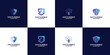 © Dendika - Collections of Shield database protection logo design. Data security logo design template