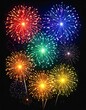© Pawes - A vibrant display of colorful fireworks exploding in the night sky