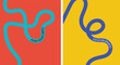 © Yousha Jajan - Vibrant abstract poster with flowing shapes in warm colors featuring colorful, fluid wavy lines for a dynamic, modern feel, motivational design typography for creative wall art .