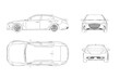 © vadim_fl - car outline drawing, sketch, contour image