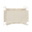 © MtRawnok - Natural fiber woven placemat with fringed edges isolated on transparent background
